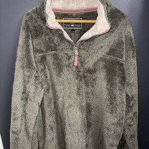 True Grit Cozy Fleece Quarter-Zip Pullover